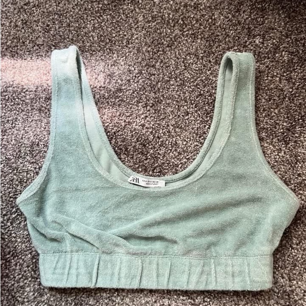 Zara Mint Green Crop Top